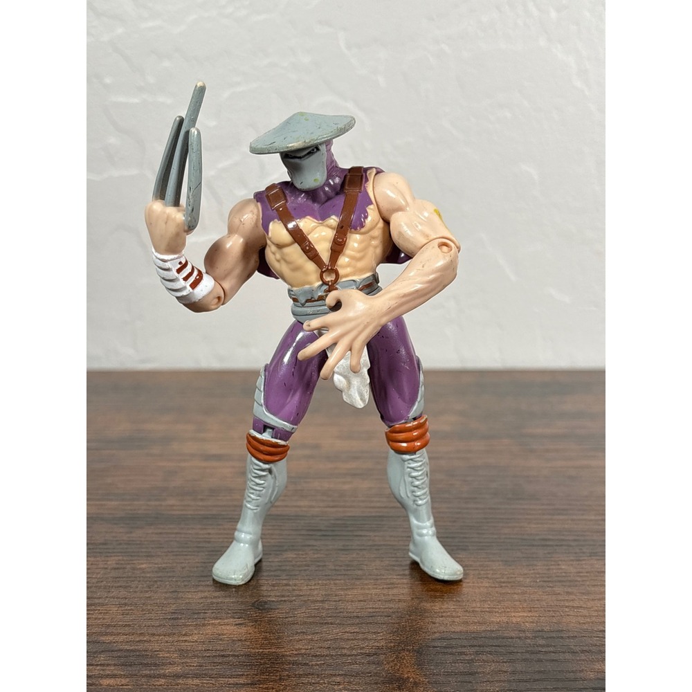 Vintage 1997 Playmates Mirage Studios Ninja Action Figure Purple Grey 5 Inch